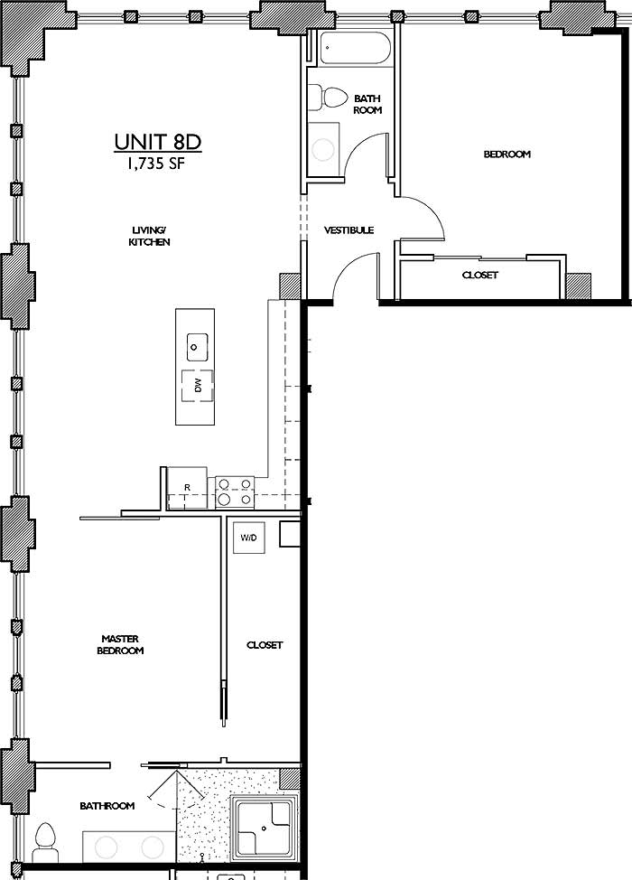 Residences 221 - Floor Plan 8D Residences 221 - Floor Plan 8D